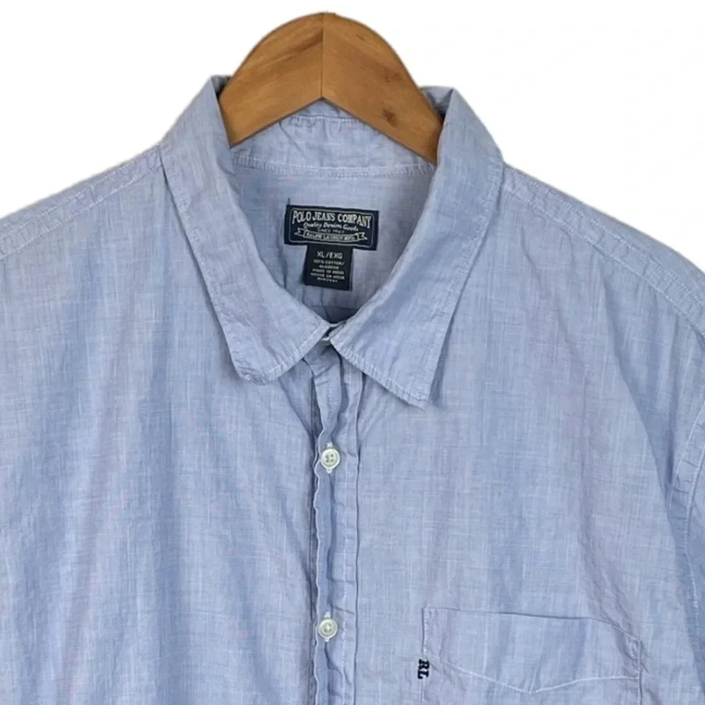 BF900 Mens Polo Ralph Lauren Jeans Co Designer Button Down Shirt XL